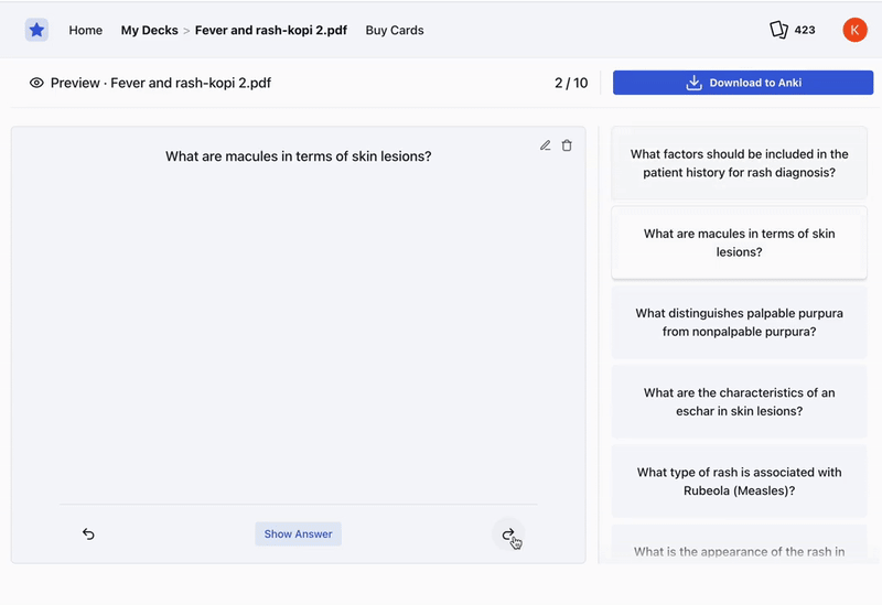 AI bot interface